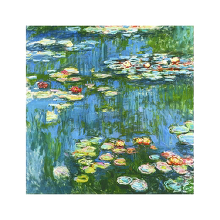 莫奈Monet睡莲十字绣2025新款线绣客厅手工刺绣简约现代卧室餐厅