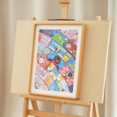 瑞幸咖啡杯套diy装 裱收纳实木相框手工定制画框挂墙展示2025新款