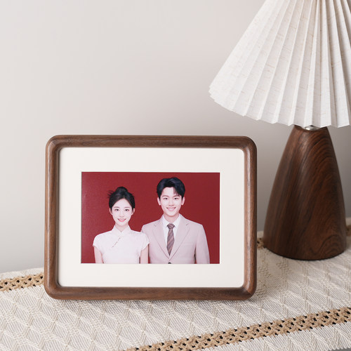 海马体结婚证红底照挂墙摆台相框