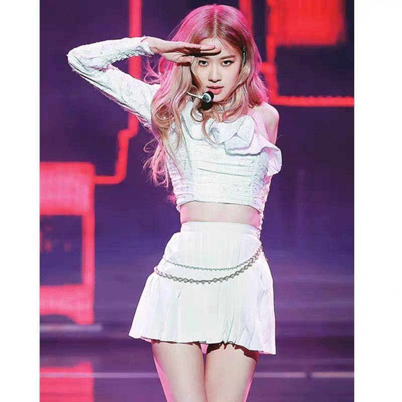 Rose朴彩英同款韩舞蹈服女团打歌服ds现代性感爵士舞台演出服套装