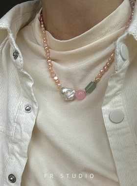 新中式天然巴洛克珍珠项链