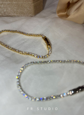 璀璨闪耀锆石手链细款星光ins精致百搭高级感饰品手镯女