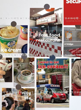 15张ins风红色ins明信片墙贴