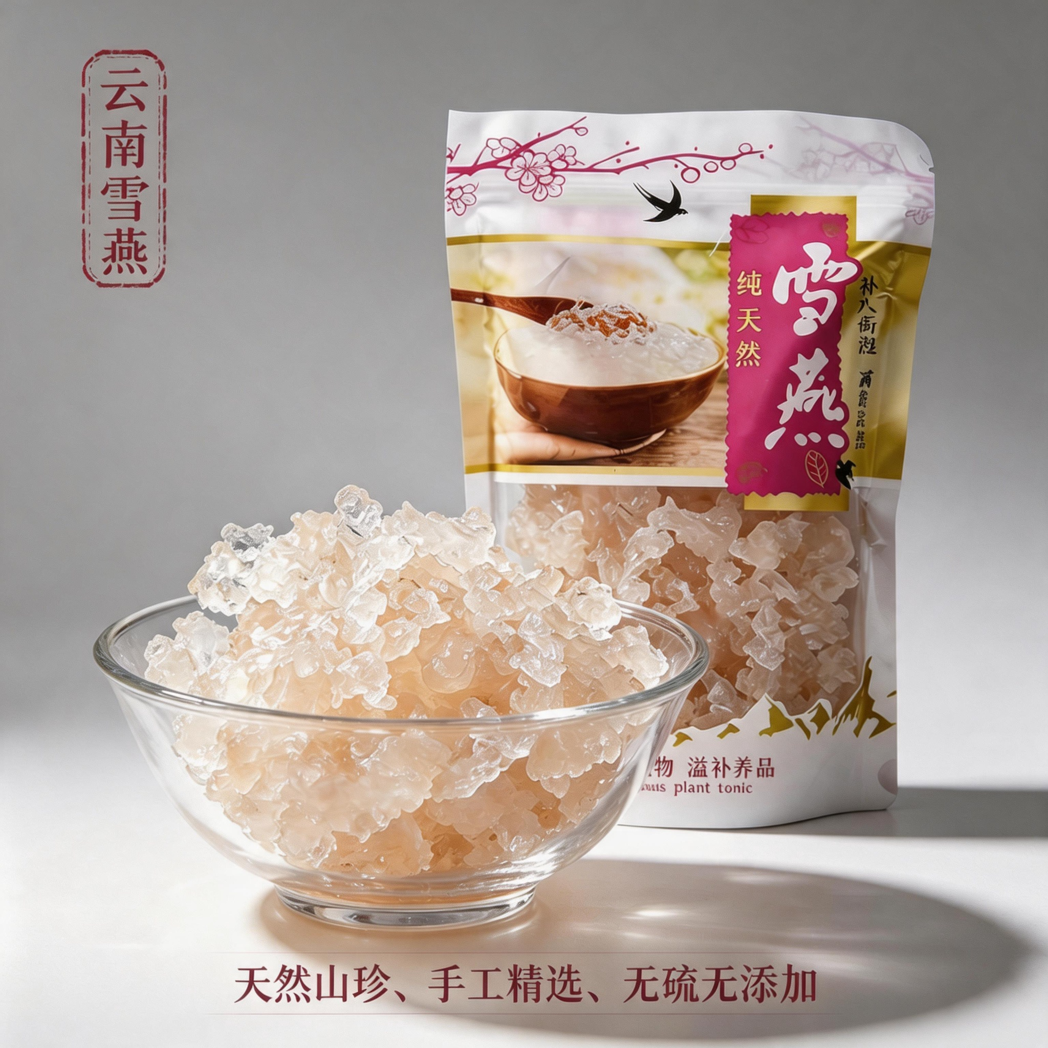 云南正品拉丝雪燕龙须雪燕天然干货野生手工精选植物燕窝滋补养颜