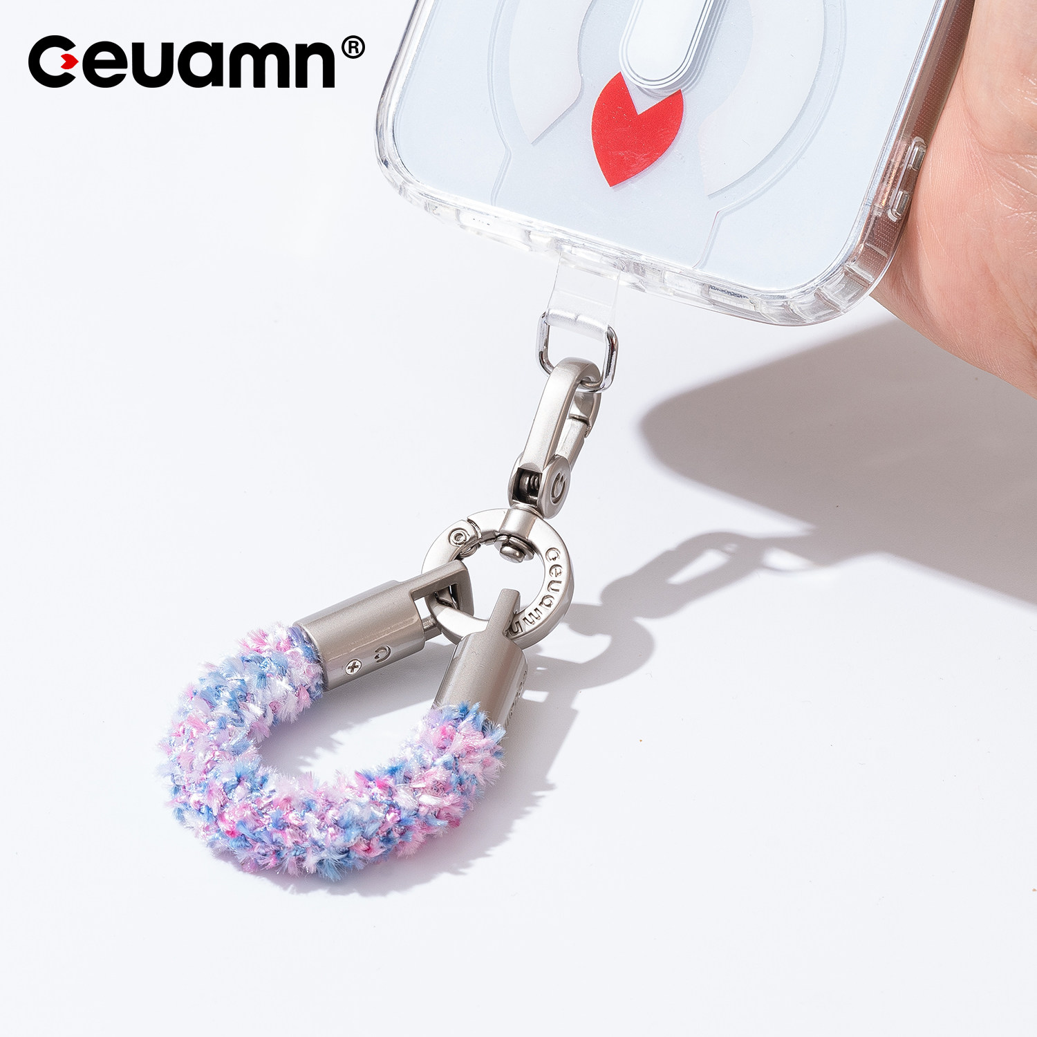 迷你手机短挂绳毛绒手指绳车钥匙扣环小挂饰男女时尚绳子防丢挂链