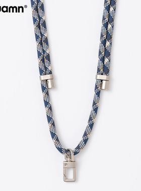 手机挂绳斜挎可调节伸缩挂脖高端女黑色长短明星同款可调可背绳子