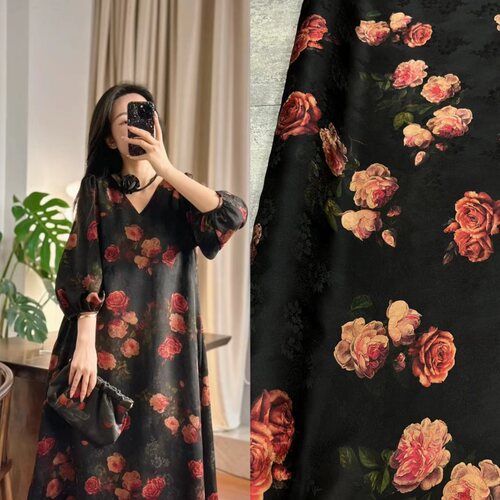 桑蚕丝服装国风高定系列布料促销