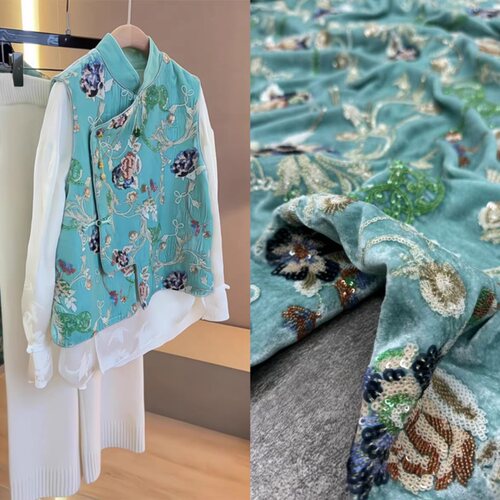 桑蚕丝服装国风高定系列布料促销