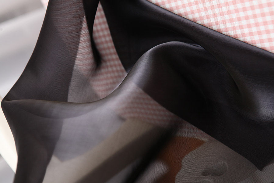 韩国双色Cha Ming欧根纱面料 服装连衣裙婚纱礼服窗帘 布料