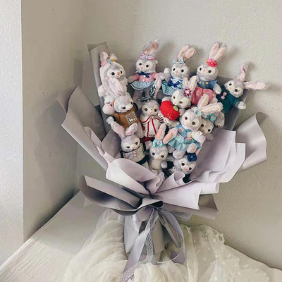 上海迪士尼正品雪莉玫韩式花束