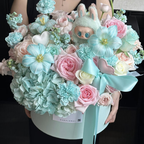 七夕北京鲜花同城速递配送拉布布titty女友闺蜜上海深圳广州杭州