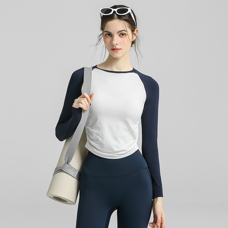 2025新款快干长袖瑜伽T恤