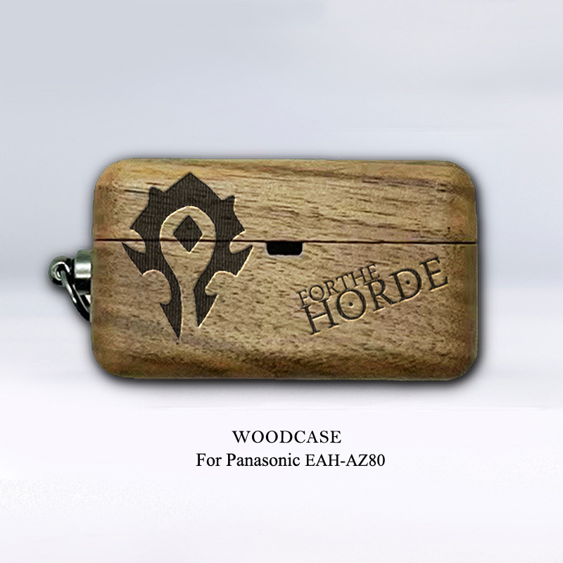 新品适用Panasonic AZ100松下Technics木质保护套耳机保护壳黑神话八戒炉石实木保护壳定制魔兽部落AZ80