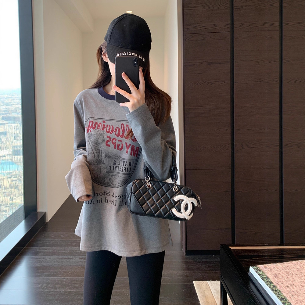 园园美衣美式休闲慵懒范宽松显瘦