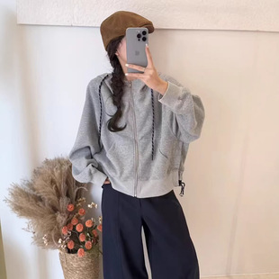 园园美衣外套女卫衣棉服牛奶丝外套上衣宽松休闲韩版长袖开衫外套