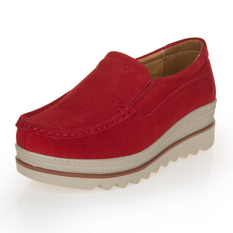 摇摇鞋跨境妈妈鞋坡跟女鞋懒人鞋