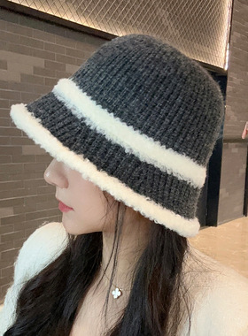 帽子女秋冬新款羊羔毛绒