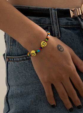 小众波西米亚风玻璃同学小手链