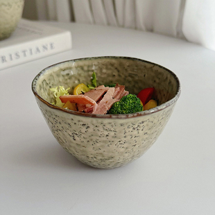 【艺术感日式古拙异形碗】ins陶瓷米饭碗甜品碗早餐碗蘸料碗瑕疵
