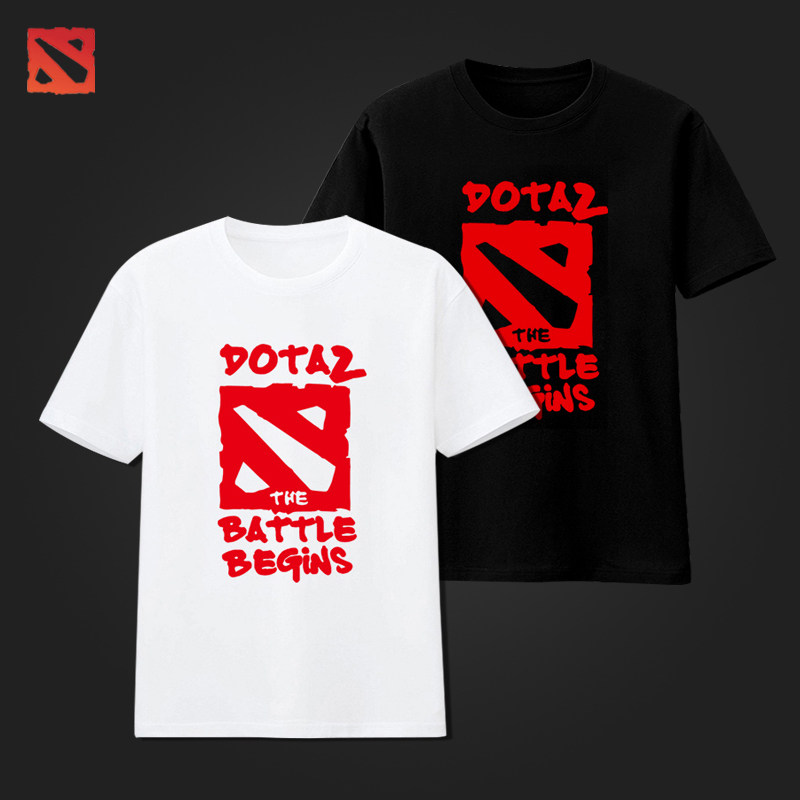 Burning男裝店 Dota2刀塔logo男女式情侶dota短袖T恤在類目 男裝, T恤中 - 來自Buy2taobao.com提供專業的淘寶代購服務