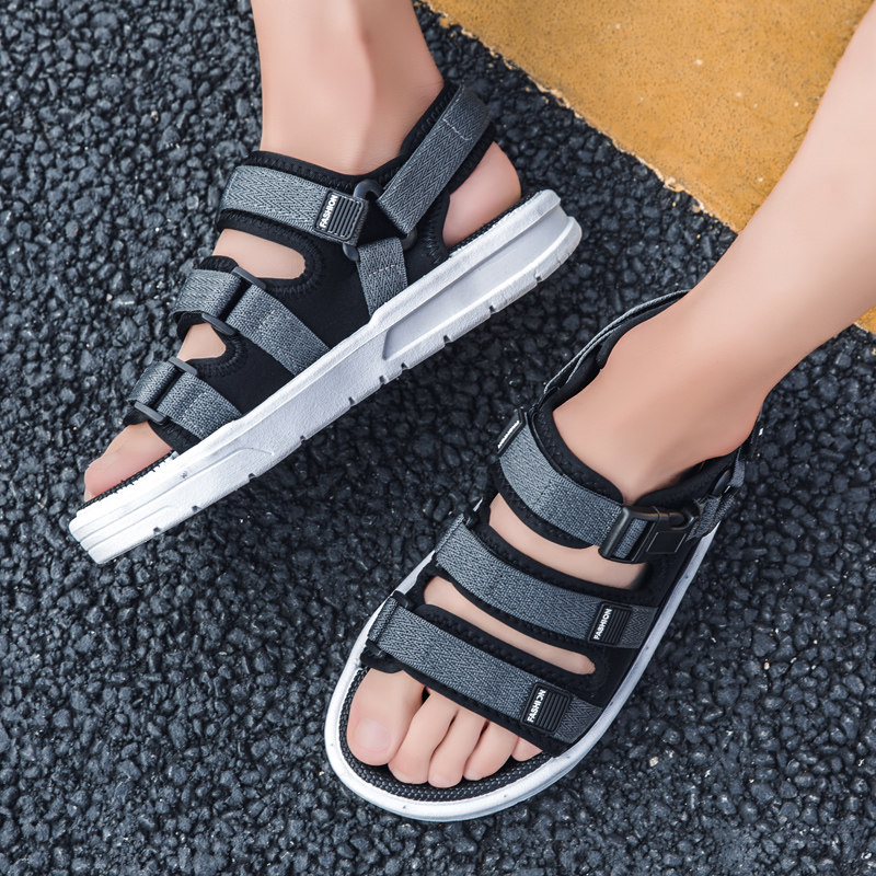 MENS SANDALS SUMMER WEAR 2024 NEW TREND WATERPROOF BEACH SHOES CASUAL SOFT SOLE FASHION TEEN SANDALS