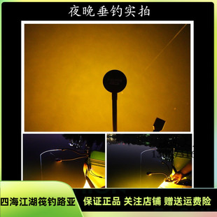 万众齐筏筏钓黄光诱鱼灯双光源双头筏钓灯专用集鱼灯钓鱼灯包邮