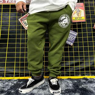 核爆炸西海岸公仔街头休闲前卫潮流春秋大码 松紧抽绳多色百搭卫裤