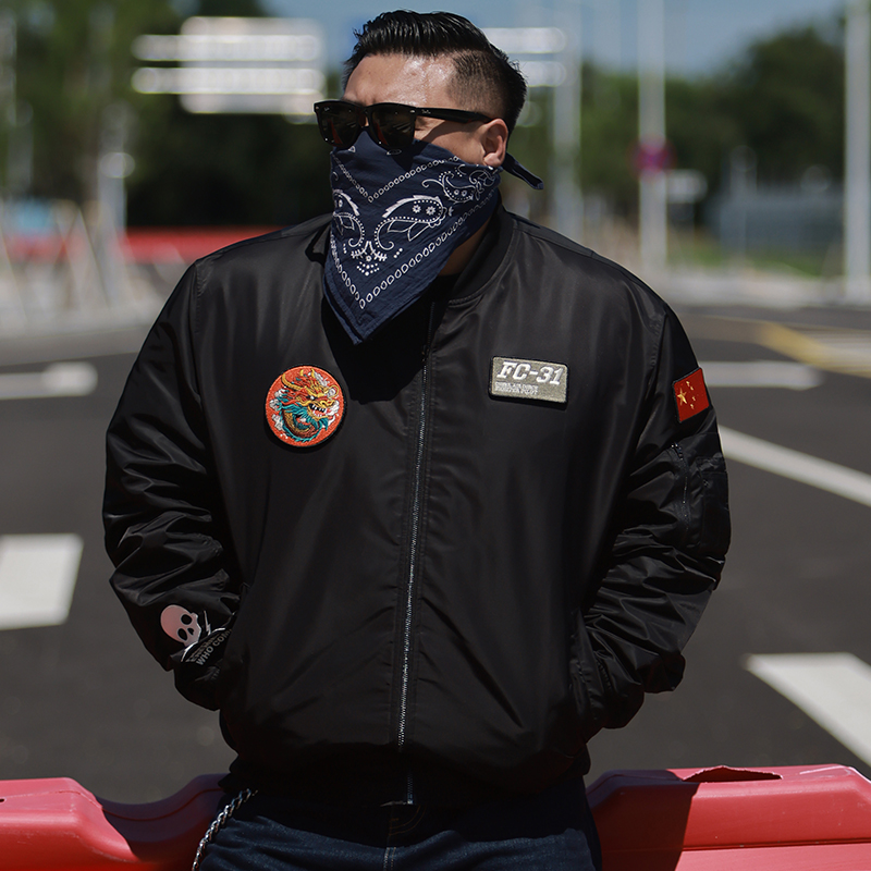 核爆炸悟空骑行外套ma1棒球夹克