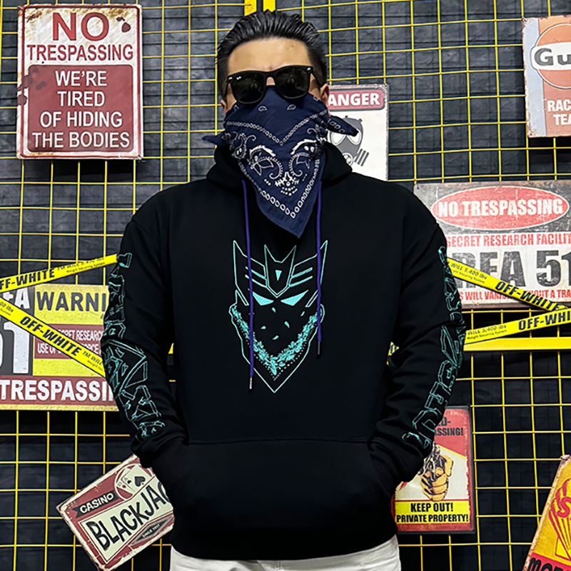 变形金刚六面兽动漫连帽卫衣