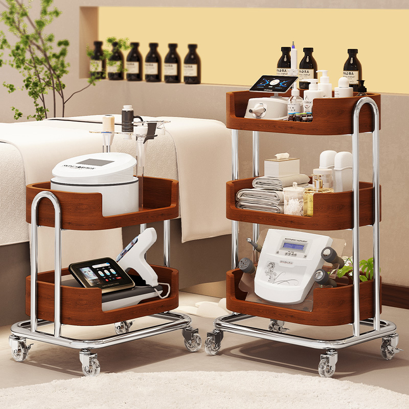 a生美容院多层专用实木小推车
