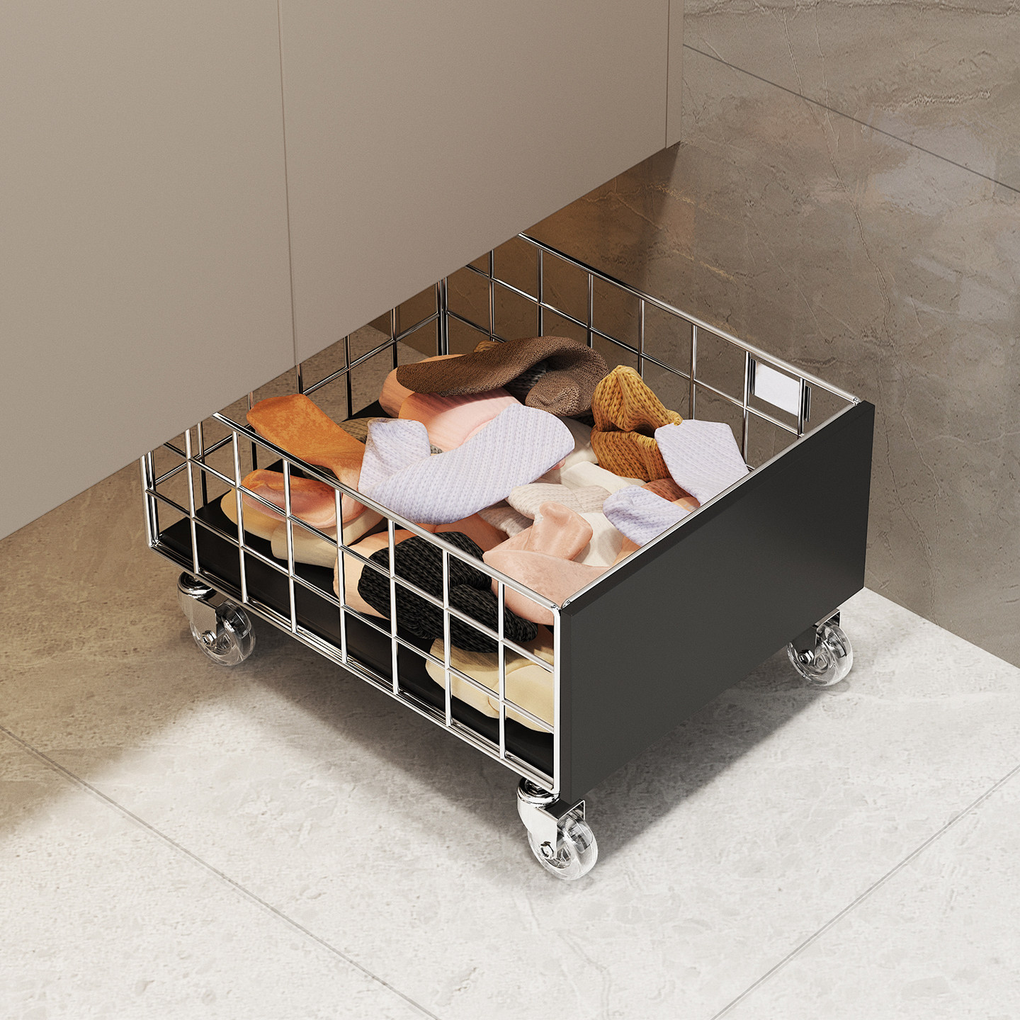 浴室柜下置物架带轮脏衣篓袜子收纳篮卫生间装衣服的收纳筐洗衣篮,收纳整理,脏衣篮,淘宝优惠券,粉丝福利购,淘宝优惠卷