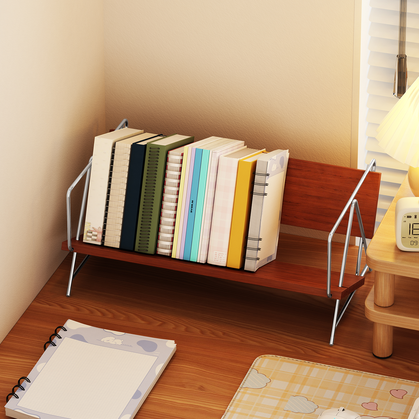 a生中式桌面置物架304不锈钢书架