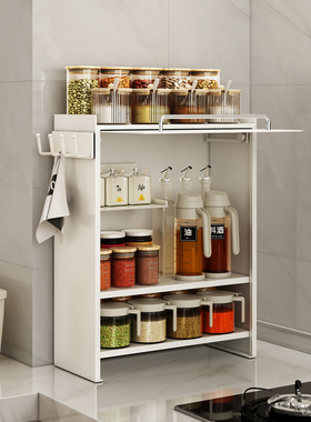 a生厨房调料品置物架台面抽拉调味品收纳窄边防油污立式调料架柜