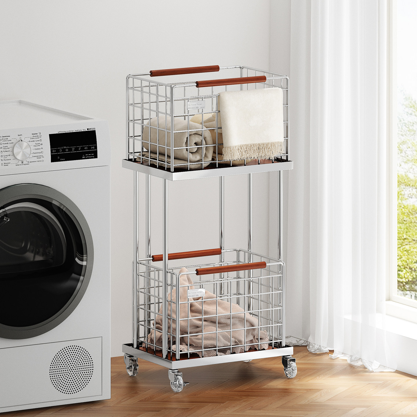 a生脏衣篓家用双层脏衣服收纳筐