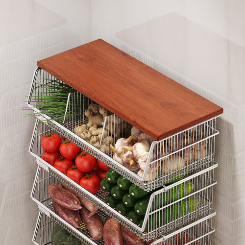 a生家用厨房蔬菜置物架小推车子