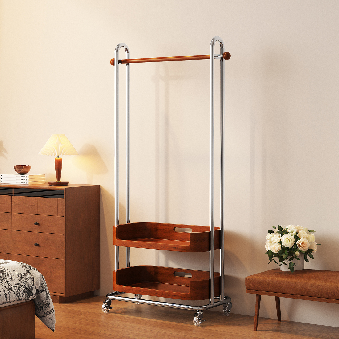 a生隔夜衣服收纳架子卧室挂包架