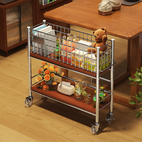 a生中古风零食置物架小推车