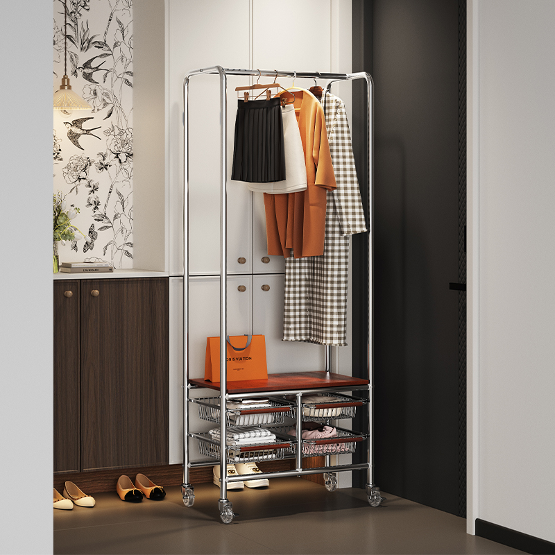 a生落地挂衣架入户门衣服置物架