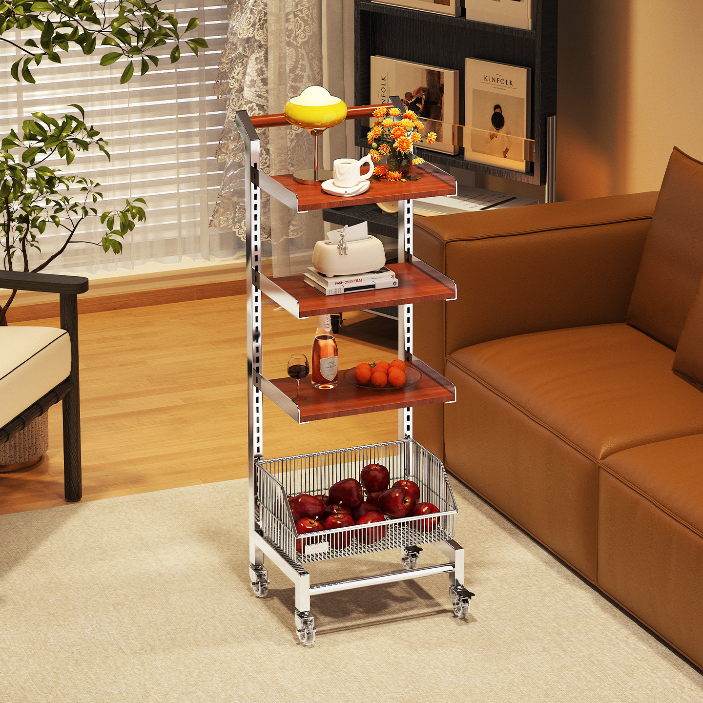 a生零食柜边几蔬菜架实木餐边柜