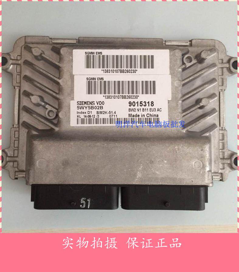 五菱之光汽车发动机电脑板西门子ECU 5WY5B02B 9015318  原装包邮