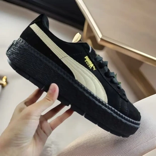 厚底系带女板鞋男女休闲运动板鞋刘雯同款厚底校园潮鞋松糕鞋百搭