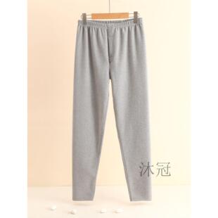 男士保暖裤秋裤中厚德绒中年爸爸大码内穿羊毛发热打底线裤绒裤冬