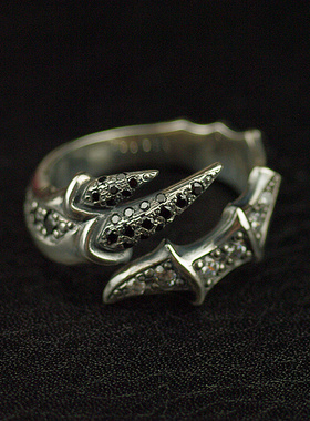 泰国复古纯银开口戒指