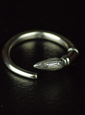 泰国复古纯银微缩开口戒指