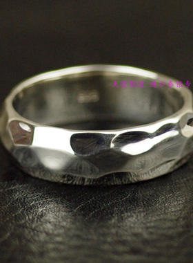 泰国不规则纯银戒指