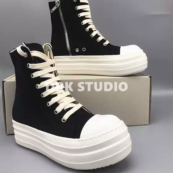 20Ss New High-Top Shoes, Thick-Soled Height-Increasing Shoes, Platform Shoes, Side Line Dark Trendy Shoes, Unisex Couple Shoes