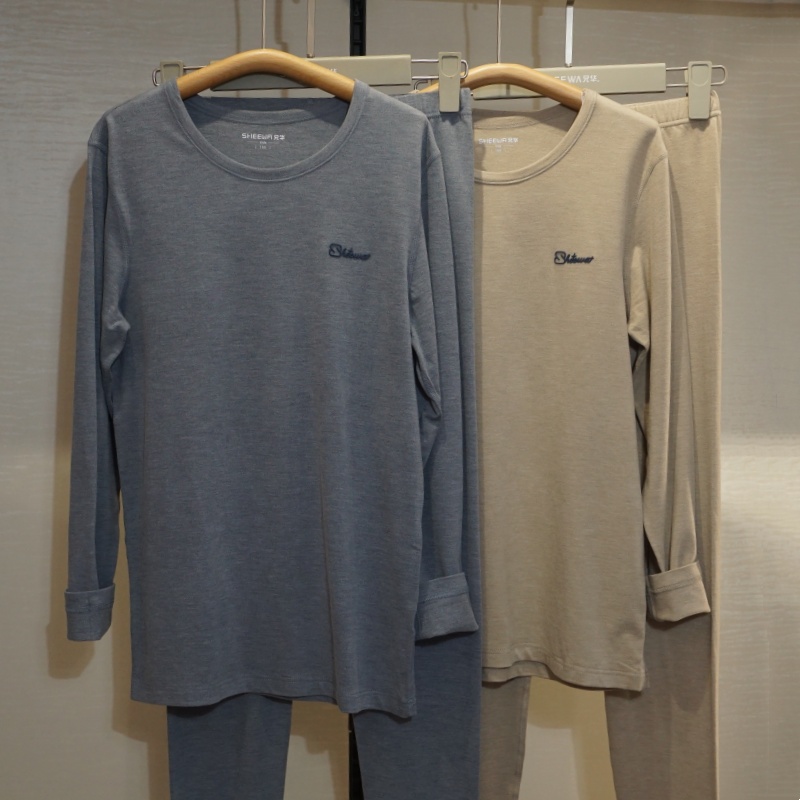 兄华中大童薄款圆领秋衣秋裤少男少女学生青少年儿童保暖内衣5071