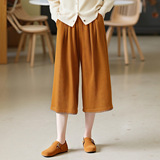 可风各灯芯绒休闲裤59063P100K160灯芯绒加厚直筒七分裤，女装休闲裤，可风各