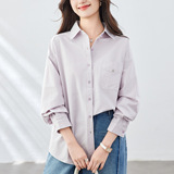 可风各长袖衬衫51082P75K120翻领长袖衬衫女，女装衬衫，可风各