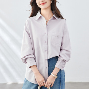 可风各长袖衬衫51082P75K120翻领长袖衬衫女，女装衬衫，可风各